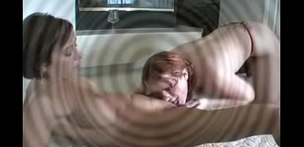  Lesbian pussy squirting in her redhead mouth